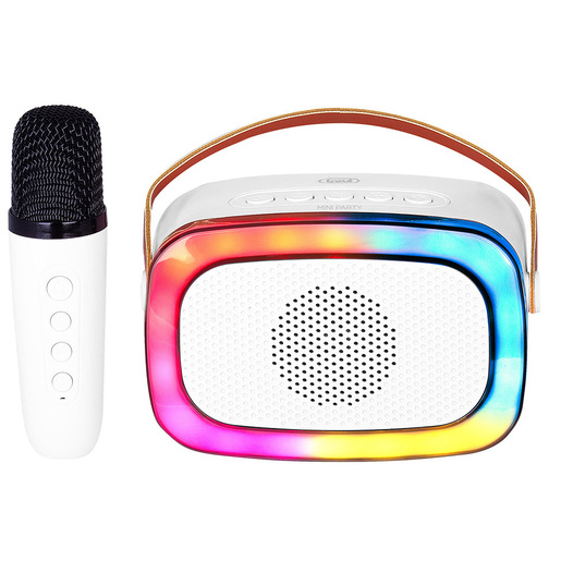 Image of Trevi XR JUMP ALTOPARLANTE KARAOKE PORTATILE 10W WIRELESS USB MICRO SD AUX-IN XR 8A01 MINIPARTY BIANCO