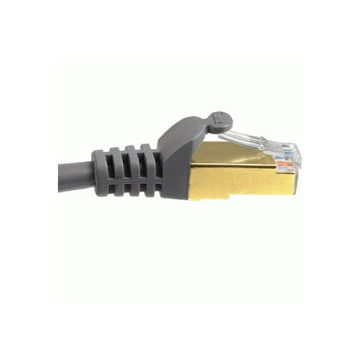 Image of Hama Cavo rete Patch 8p8c M (RJ 45)/8p8c M (RJ 45), 3 metri, CAT 5e, STP, connettori dorati, grigio, 1 stella