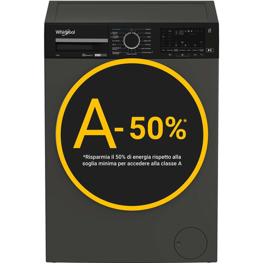 Whirlpool Lavatrice smart connessa con WiFi 10 kg - WPM 011G ADS IT