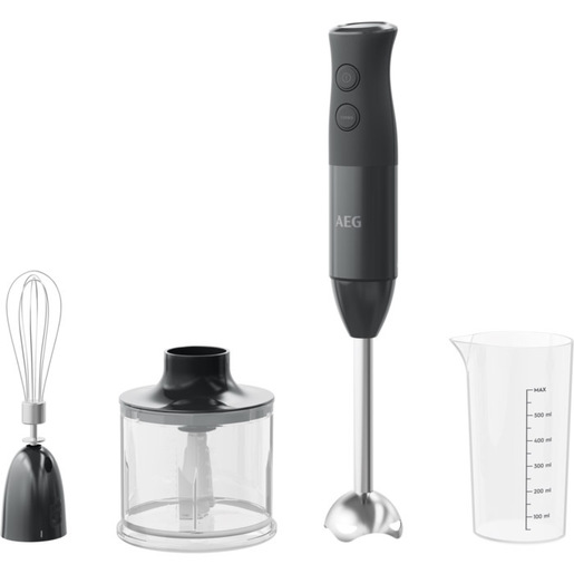 AEG Frullatore a Immersione HB4-1-6GG, Tecnologia Truflow, 600 W, Nero