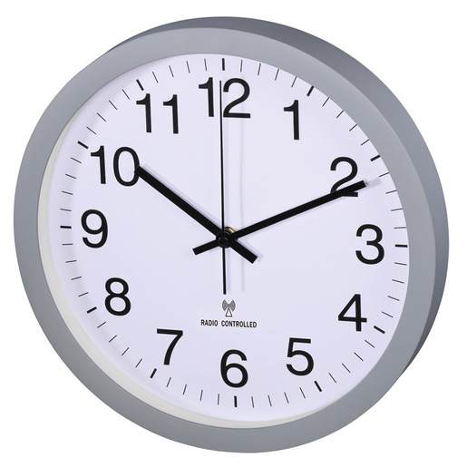 Image of Hama PG-300 orologio da parete radiocontrollato, 30cm, movimento silenzioso, grigio