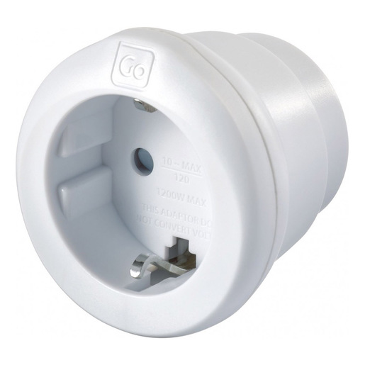 Image of Go Travel EU - USA Adaptor adattatore per presa di corrente Tipo C (Europlug) Tipo B