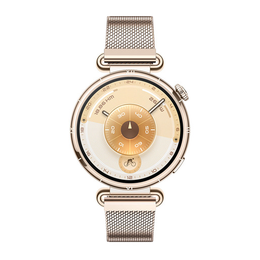 Image of Huawei WATCH GT6, Cassa 41mm in acciaio inossidabile e cinturino oro. Compatibile con iOS e Android. Fino a 14 giorni di autonomia.