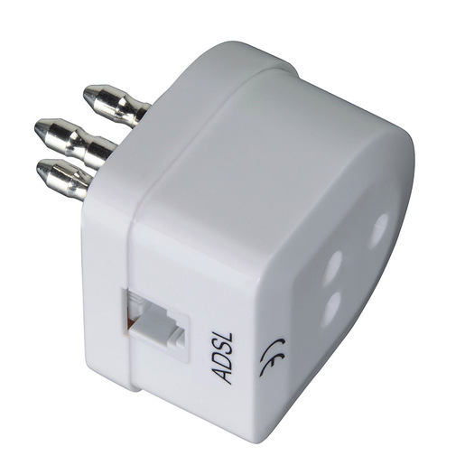 Image of Hama Filtro ADSL spina tripolare / presa tripolare - presa Jack 6p 4c