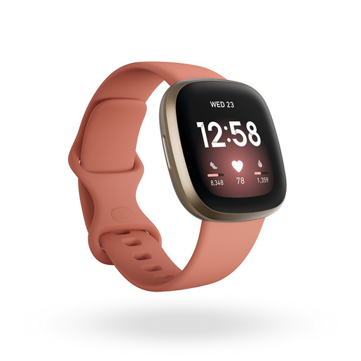 Image of Fitbit Versa 3 4,01 cm (1.58'') AMOLED 40 mm Digitale Touch screen Oro Wi-Fi GPS (satellitare)