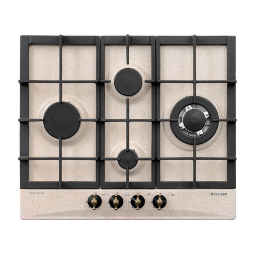 Image of Glem Gas GT645HSA piano cottura Sabbia Da incasso 60 cm 4 Fornello(i)