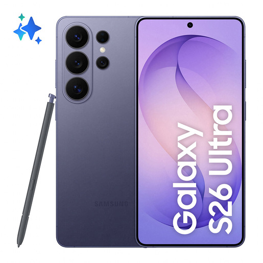 Samsung Galaxy S26 Ultra Smartphone AI, 256GB, Privacy Display integrato, Processore potente, Assistente Foto, Camera 200 MP, 5000 mAh, Cobalt Violet