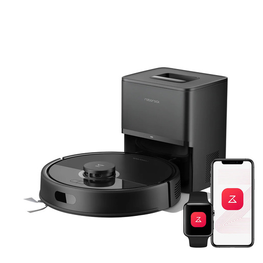 Roborock Q7 TF+ Robot Aspirapolvere e Lavapavimenti con Stazione Svuotamento Automatico della Polvere, Aspirazione 10.000 Pa, Quantità d'acqua Regolabile