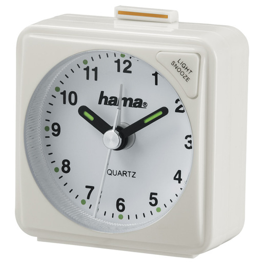 Image of Hama Sveglia da viaggio ''A50'', funzione Snooze, bianco