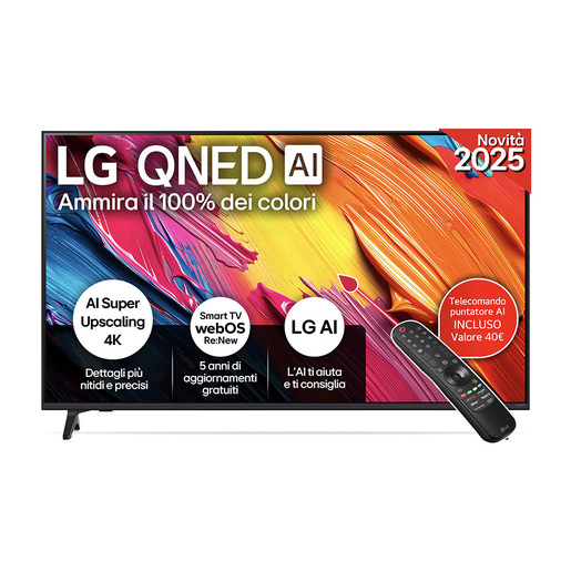 Image of LG QNED AI 55QNED70A6A TV Serie QNED70 55'' 4K, ?7 Gen8, HDR10, 20W, 3 HDMI con Game Optimizer, Smart TV WebOS 25