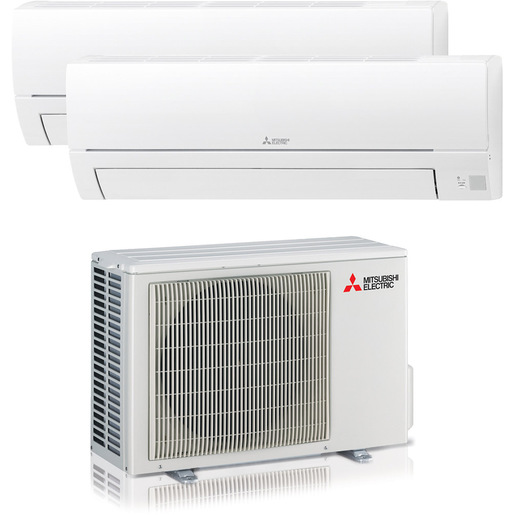 Mitsubishi Electric MITKITDUAL40HRV25+35 condizionatore fisso Climatizzatore Dual split Bianco