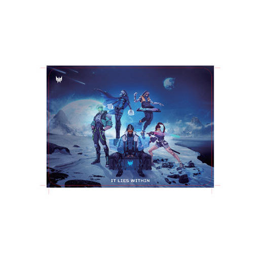 Image of Acer Predator Gaming Mousepad - M size PMP450 Tappetino per mouse per gioco da computer Multicolore