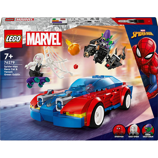Image of LEGO Auto da corsa di Spider-Man e Venom Goblin