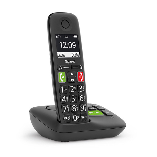 Image of Gigaset E290A BLACK Telefono analogico/DECT Identificatore di chiamata