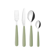 Fratelli Guzzini 127500176 Set Di Posate 24 Pz Verde, Grigio-image