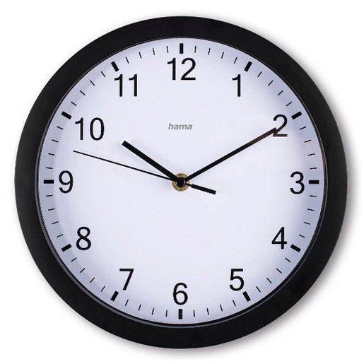 Image of Hama Elba Orologio al quarzo Rotondo Nero, Bianco