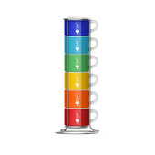 Bialetti TZZ110 Tazza Colori Assortiti Universale 6 Pz-image