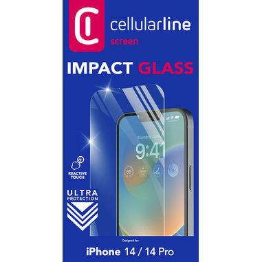 Pellicola In Vetro Temperato 4D Curvo Per IPhone 14 Pro | CELLBEE Force Treatment | Applicatore Incluso Anti Graffio