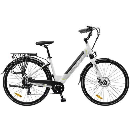 Image of Argento e-Mobility Omega Bianco Alluminio Taglia unica 50,8 cm (20'') 22,8 kg Ioni di Litio