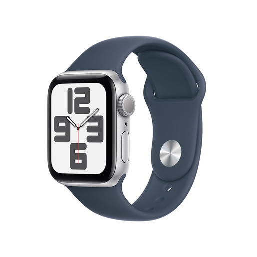 Image of Apple Watch SE GPS Cassa 40mm in Alluminio Argento con Cinturino Sport