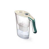 Caraffa Filtrante Carmen Tosca di LAICA - Verde - 2,3L - 1 Filtro bi-flux incluso, Preserva i sali minerali e Riduce le sostanze indesiderate - Timer digitale - Sicurezza Made in Italy-image
