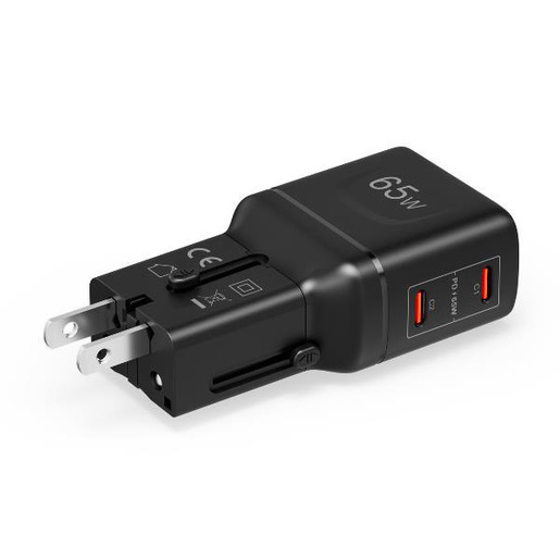 Image of Celly MULTIPLUGSL65W Caricabatterie per dispositivi mobili Cuffie, Smartphone, Tablet Nero AC Ricarica rapida Interno