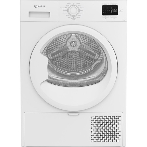 Image of Indesit C YD 84D WW IT, Capacità 8kg, classe C, colore White, Dispay digitale, QuickDry