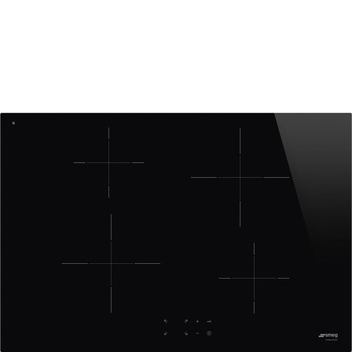 Image of Smeg Universal SI2741D piano cottura Nero Da incasso 75 cm Piano cottura a induzione 4 Fornello(i)