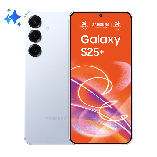 Image of Samsung Galaxy S25+ Smartphone AI, Display 6.7'' QHD+ Dynamic AMOLED 2X, Fotocamera 50MP, RAM 12GB, 256GB, 4.900 mAh, Icyblue
