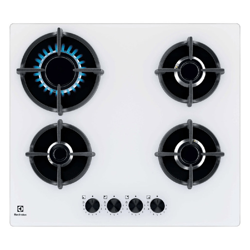 Electrolux EGG64272W Piano cottura Serie 600 Gas on Glass 60cm
