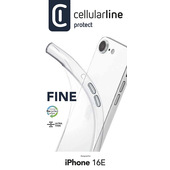 CELLULARLINE Fine, COVER per Apple iPhone 16e ,Trasparente