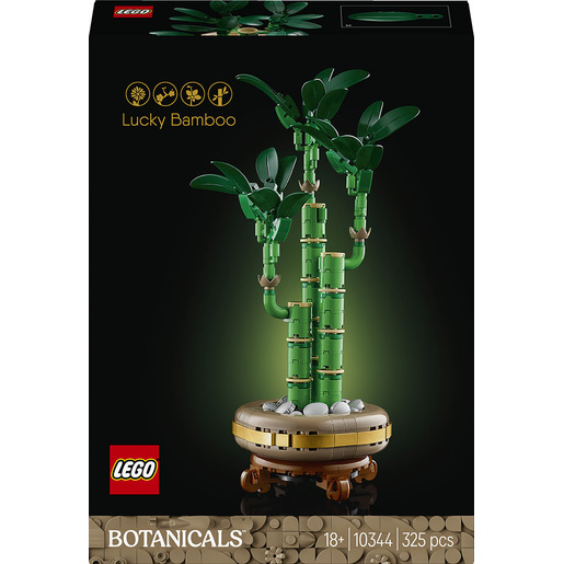 LEGO Botanicals 10344 Bambù del Buon Auspicio, Pianta Artificiale da Arredamento con Vaso Finto, Regalo Donna, Uomo e Adulti