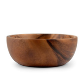 H&H Lifestyle Coppa Acacia In Legno Forma Tonda Cm 26X10-image