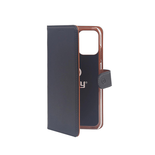 Celly Wally custodia per cellulare 17 cm (6.7'') Custodia a borsellino Nero