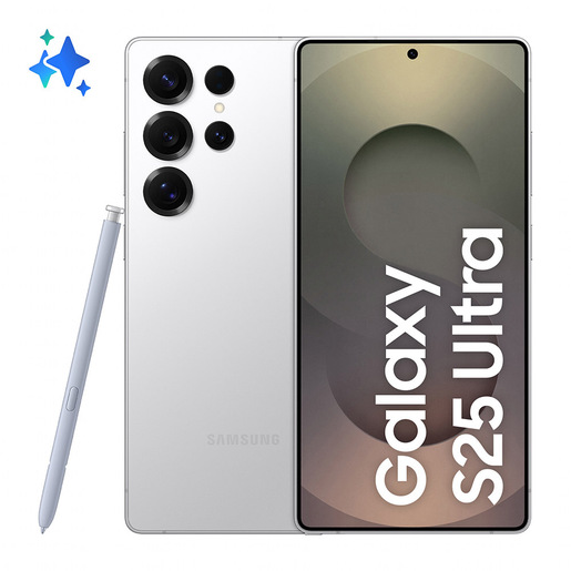 Image of Samsung Galaxy S25 Ultra Smartphone AI, Display 6.9'' QHD+ Dynamic AMOLED 2X, Fotocamera 200MP, RAM 12GB, 512GB, 5.000 mAh, Titanium Whitesilver