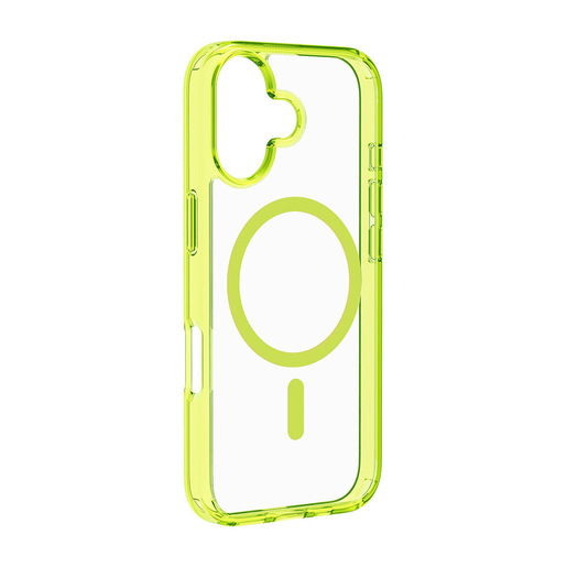 Image of Cellularline Iconic Mag - iPhone 17 Custodia trasparente con bordi colorati compatibile con ecosistema Magsafe