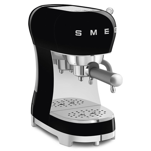 Image of Smeg Macchina da Caffè Espresso Manuale 50's Style – Nero LUCIDO – ECF