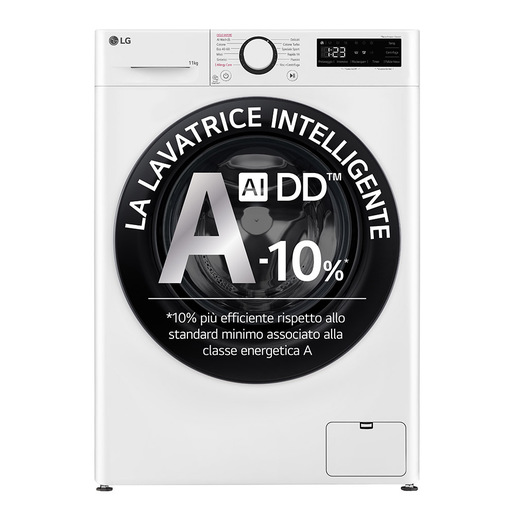 Image of        LG F4R3011NSWB Lavatrice 11kg AI DD, Classe A-10%, 1400 giri, Lavaggio