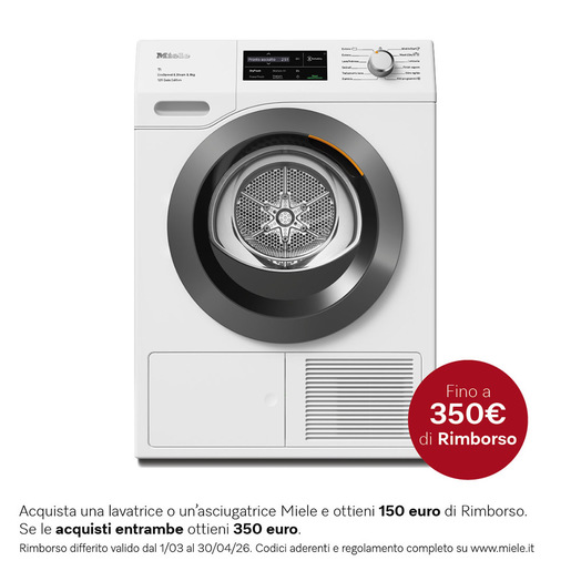 Image of Miele TCL690 WP 125 Gala Edition asciugatrice Libera installazione Caricamento frontale 9 kg Bianco