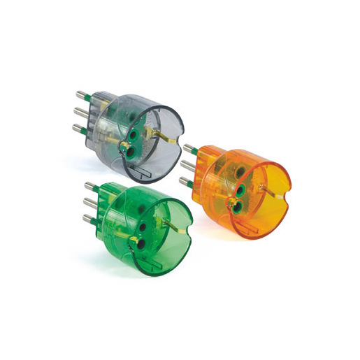 Image of FME 87120-0065A adattatore per presa di corrente Tipo L (IT) Tipo F Verde, Grigio, Arancione