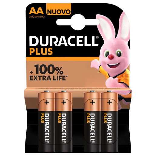 Image of DURACELL PLUS 100 STILO 4 PEZZI BLISTER MN1500