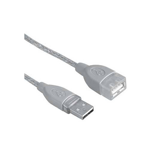 Image of Hama Cavo prolunga USB A 2.0/USB A 2.0 F, 3 metri, grigio, 1 stella