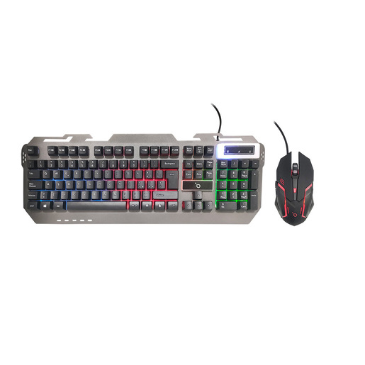 IOPLEE CGZ8038 kit Tastiera e Mouse Gaming USB QWERTY Nero