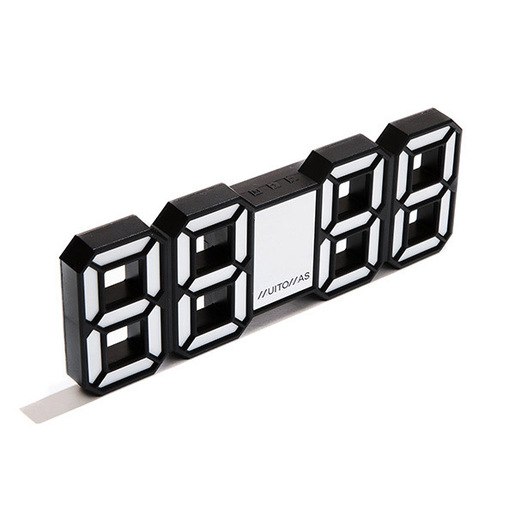 Image of Muitomas NEONCLOCKWH sveglia Nero, Bianco