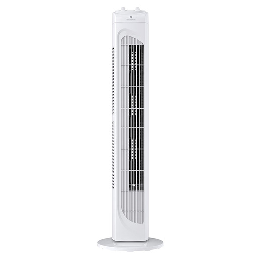 Ventilatore a torre a velocità oscillante con timer bianco