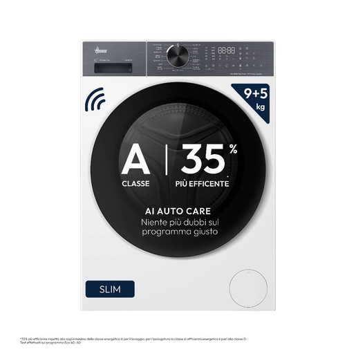 Hoover HLPD495BL10UH-11 lavasciuga Libera installazione Caricamento frontale Bianco