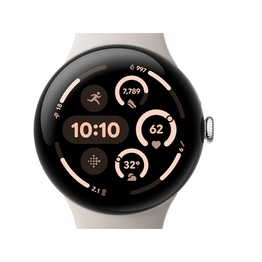 Image of Google Pixel Watch 3 AMOLED 45 mm Digitale Touch screen Argento Wi-Fi GPS (satellitare)