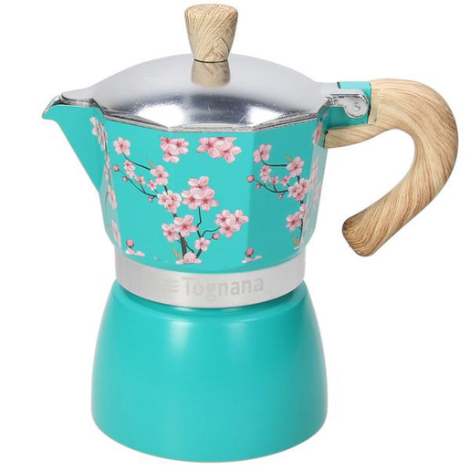 Image of Tognana Porcellane V44300AJAPA caffettiera manuale Moka Verde