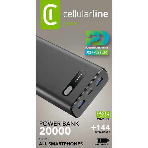 Image of Cellularline Fast PD 20000 Caricabatterie Portatile Fast PD 20000mAh