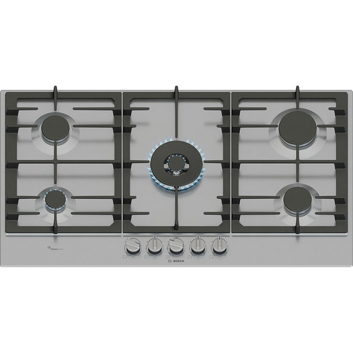 Image of Bosch Serie 6 PCR9A5I90 Piano cottura a gas 90 cm 5 fuochi Acciaio Inox